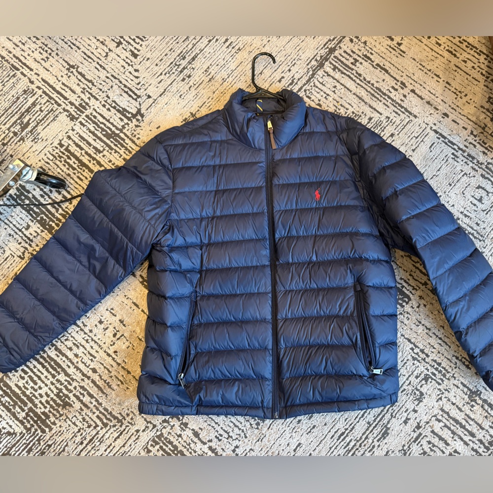 Men’s Navy Blue Polo Ralph Lauren Puffer Jacket